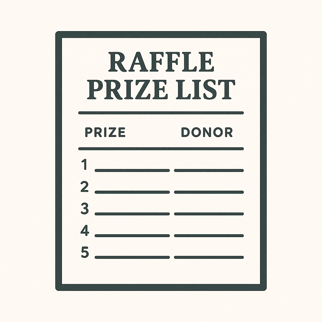 Raffle List